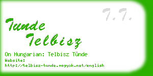 tunde telbisz business card